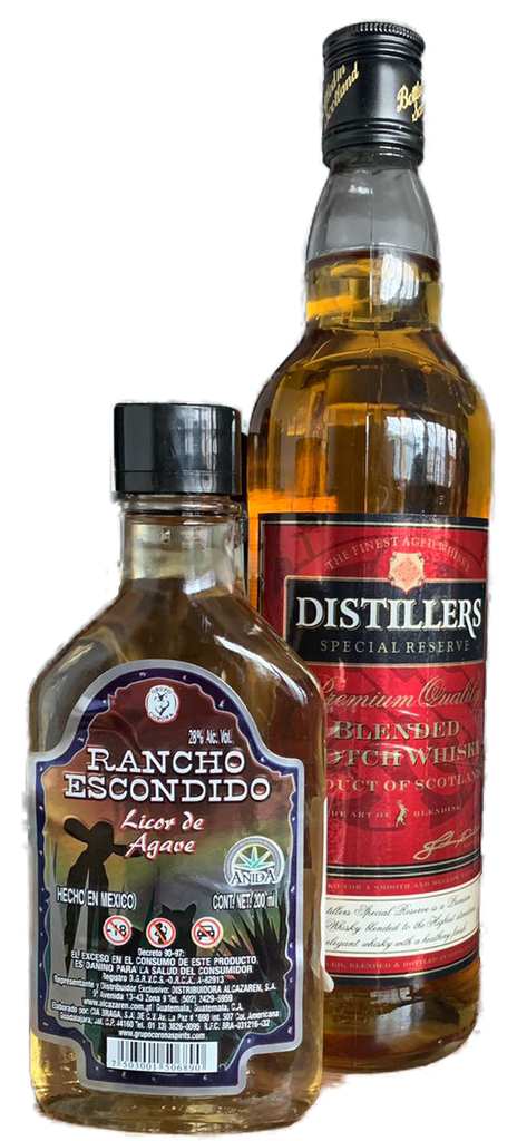Whisky Distillers 750 ml + 1/5 Rancho