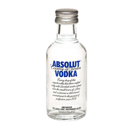 Miniatura Vodka Absolut 50 ml (Vidrio)