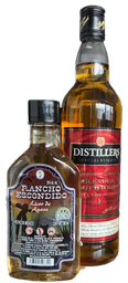 [1557] Whisky Distillers 750 ml + 1/5 Rancho